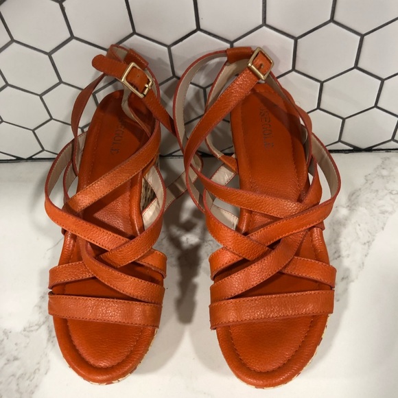 ROSEGOLD | ADDY ORANGE WEDGES - Picture 2 of 9